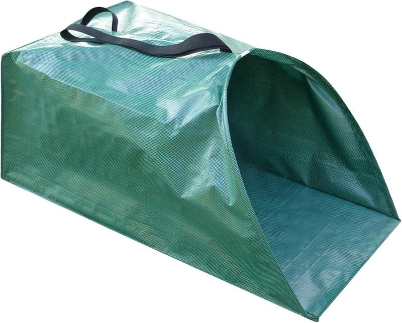 200L Heavy Duty Garden Waste Collection Bag Foldable Yard Tarp with Long Handles - Image 1